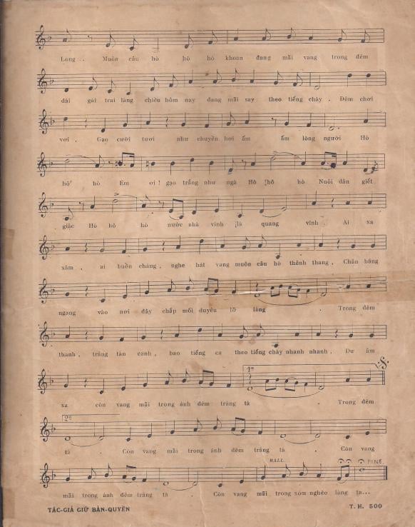 Sheet nhạc Gạo trắng trăng thanh - Trang 3