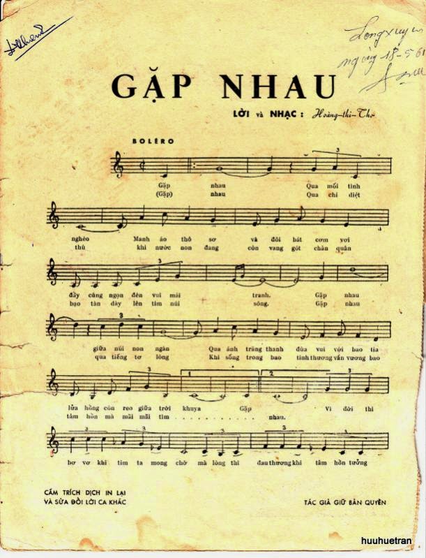 Sheet nhạc Gặp nhau - Trang 2