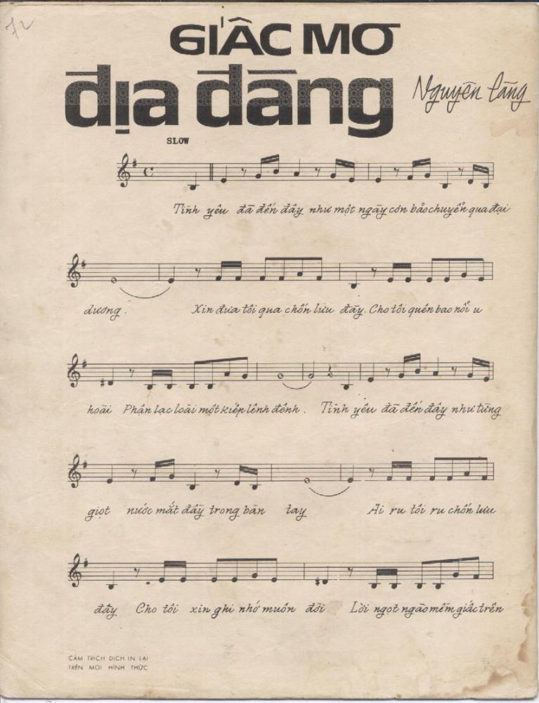 Sheet nhạc Giấc mơ địa đàng - Trang 2