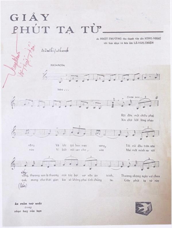 Sheet nhạc Giây phút tạ từ - Trang 2