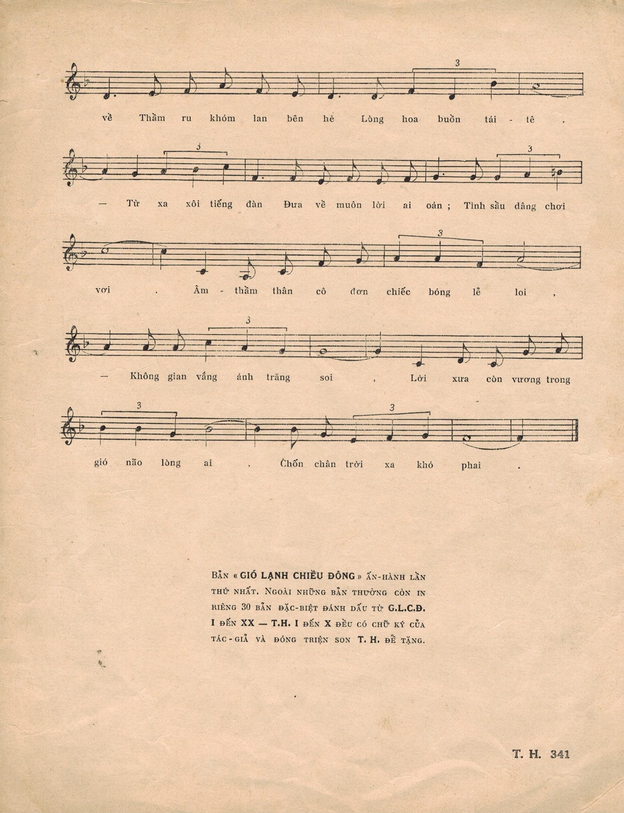 Sheet nhạc Gió lạnh chiều đông - Trang 3