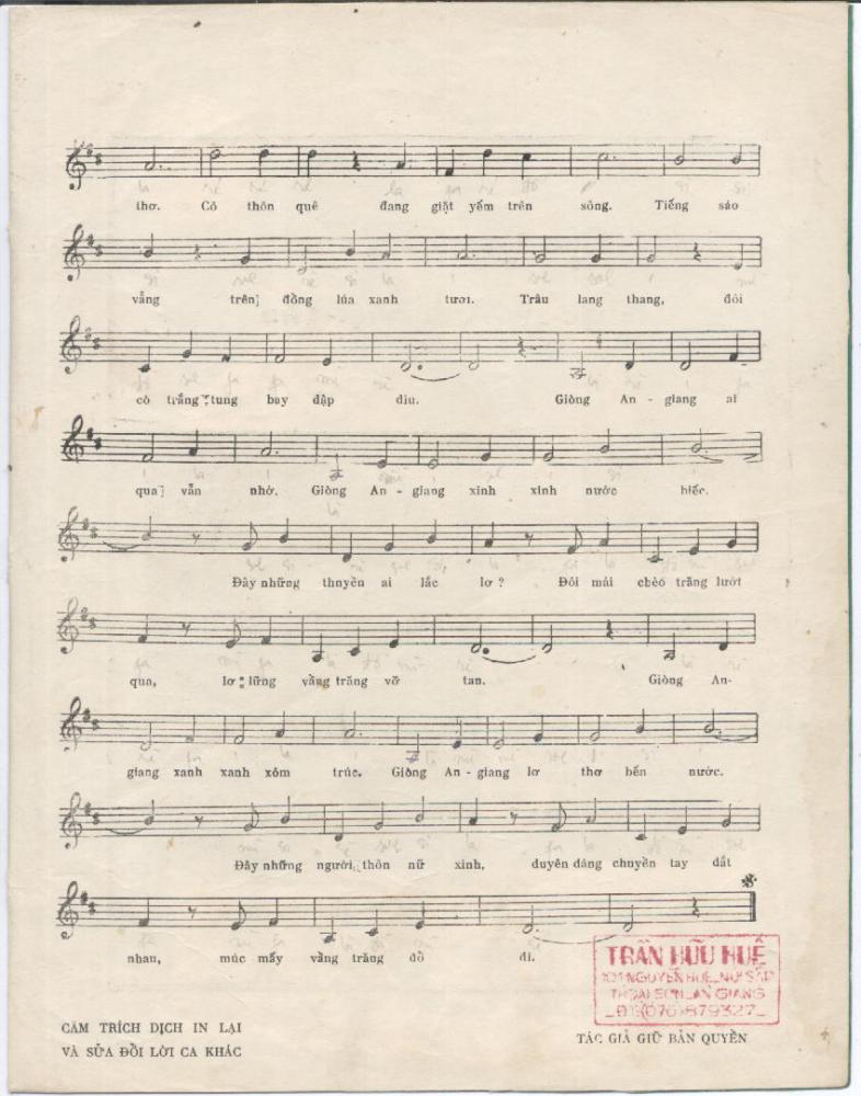 Sheet nhạc Dòng An Giang - Trang 3