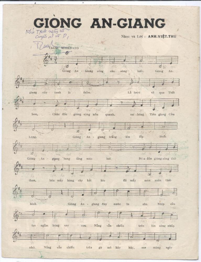 Sheet nhạc Dòng An Giang - Trang 2