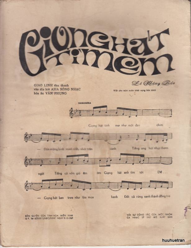 Sheet nhạc Giọng hát tìm em - Trang 2