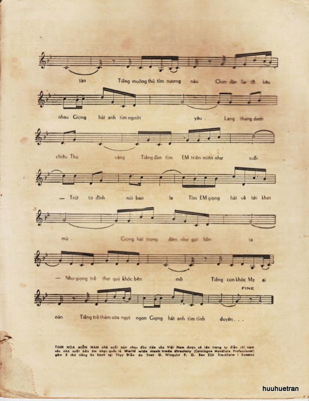 Sheet nhạc Giọng hát tìm em - Trang 3