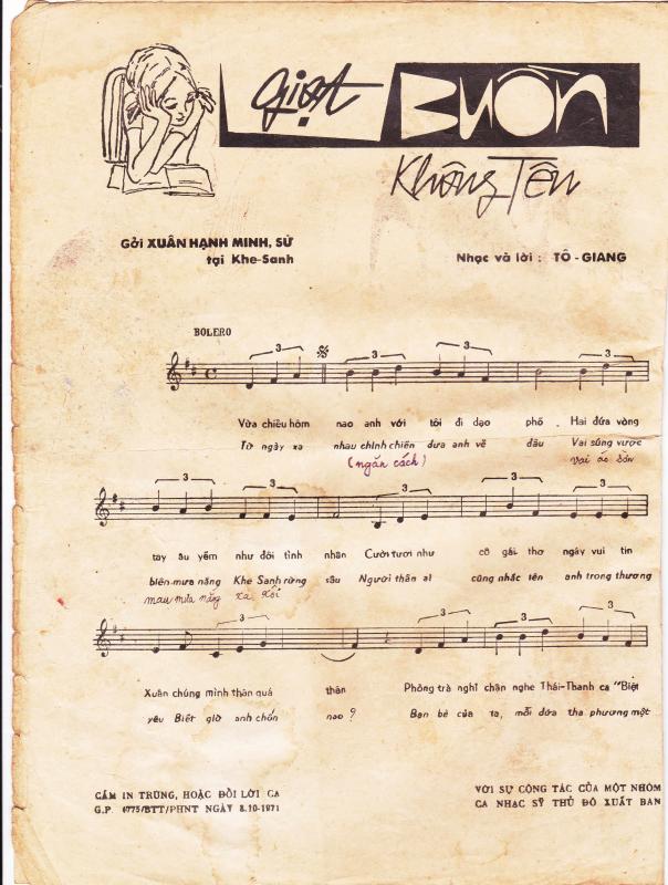 Sheet nhạc Giọt buồn không tên - Trang 2