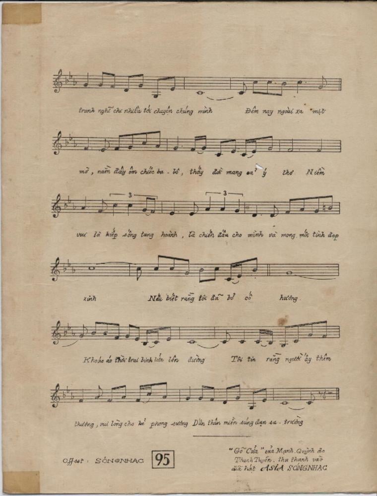 Sheet nhạc Gõ cửa - Trang 3