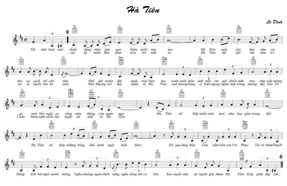 Sheet nhạc Hà Tiên - Trang 5
