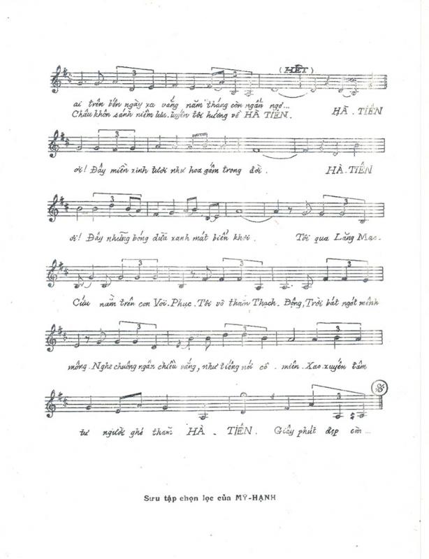 Sheet nhạc Hà Tiên - Trang 3
