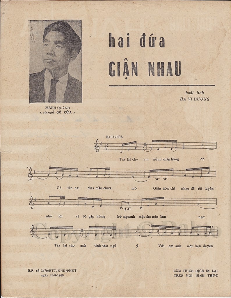 Sheet nhạc Hai đứa giận nhau - Trang 2