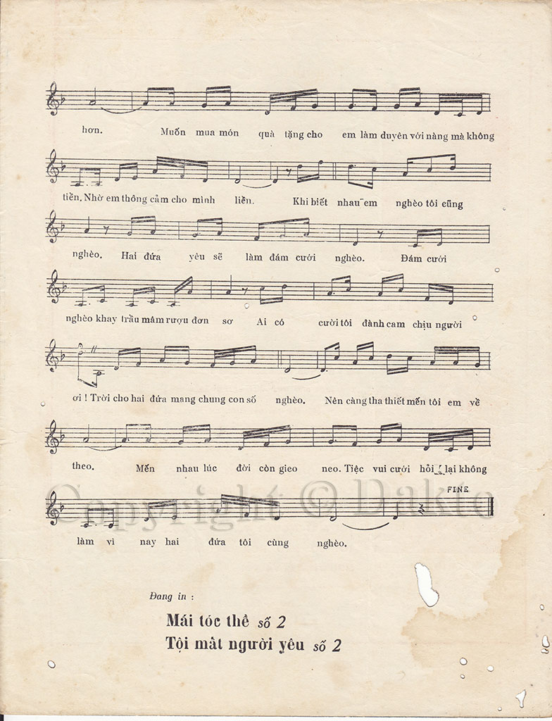 Sheet nhạc Hai đứa nghèo - Trang 3