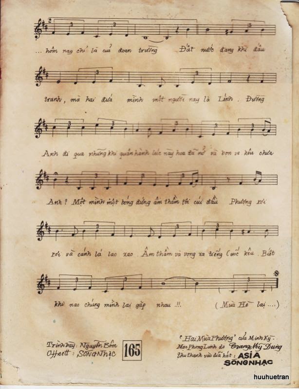 Sheet nhạc Hai mùa phượng - Trang 3