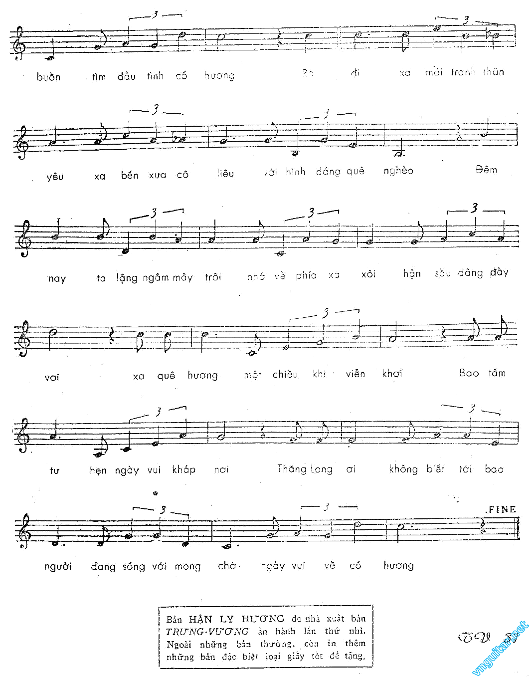 Sheet nhạc Hận ly hương - Trang 2