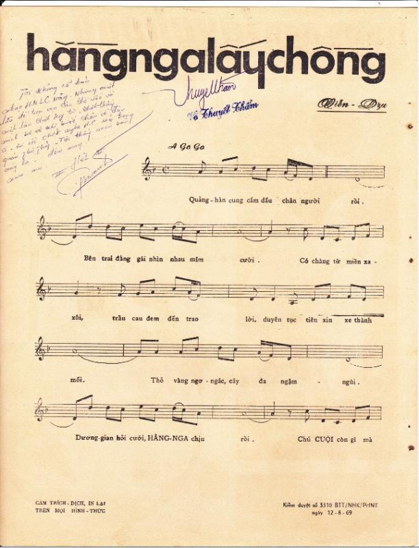 Sheet nhạc Hằng Nga lấy chồng - Trang 2