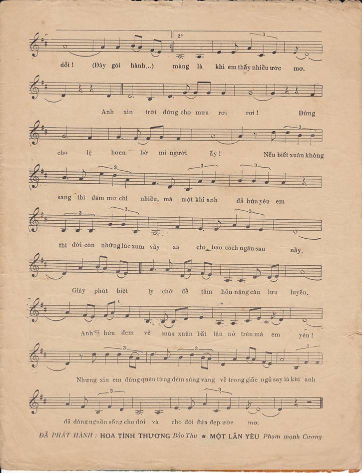 Sheet nhạc Hành trang giã từ - Trang 3