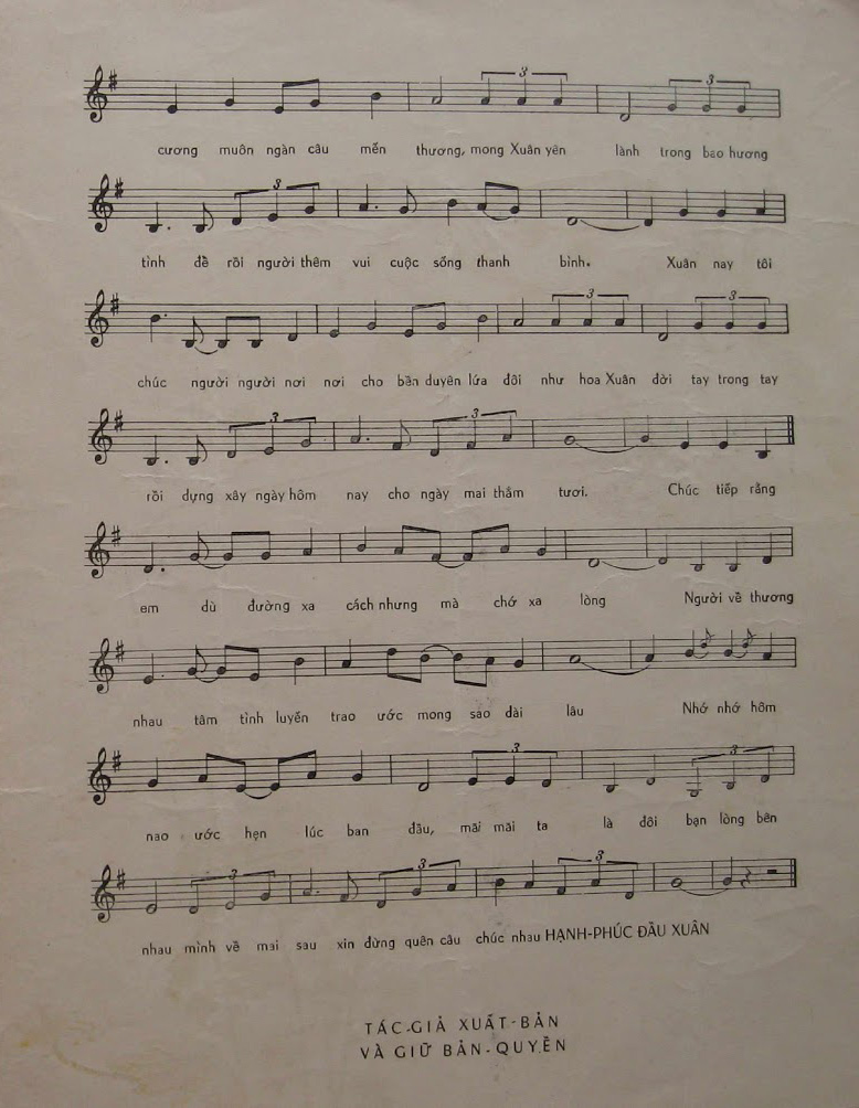 Sheet nhạc Hạnh phúc đầu xuân - Trang 7