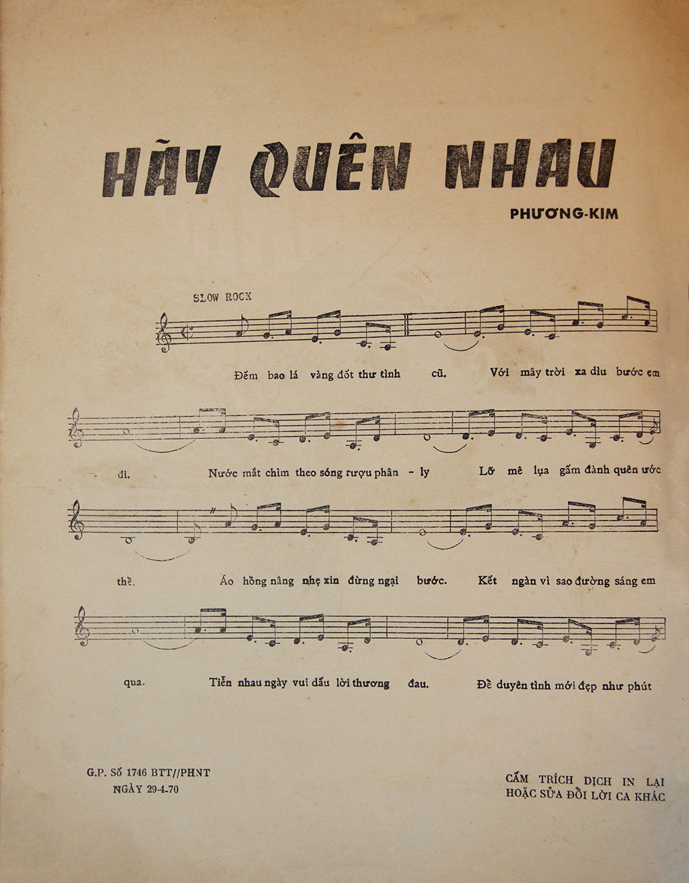 Sheet nhạc Hãy quên nhau - Trang 4