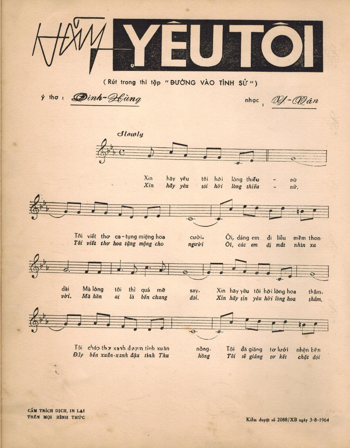 Sheet nhạc Hãy yêu tôi - Trang 2