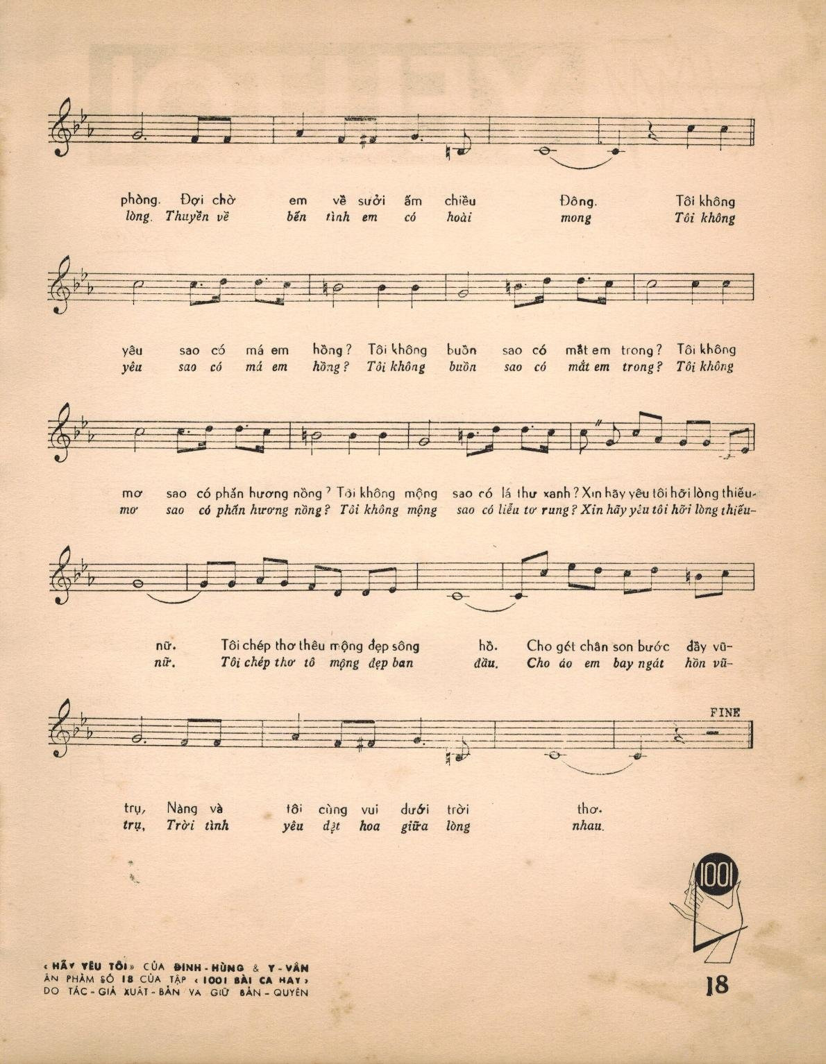 Sheet nhạc Hãy yêu tôi - Trang 3