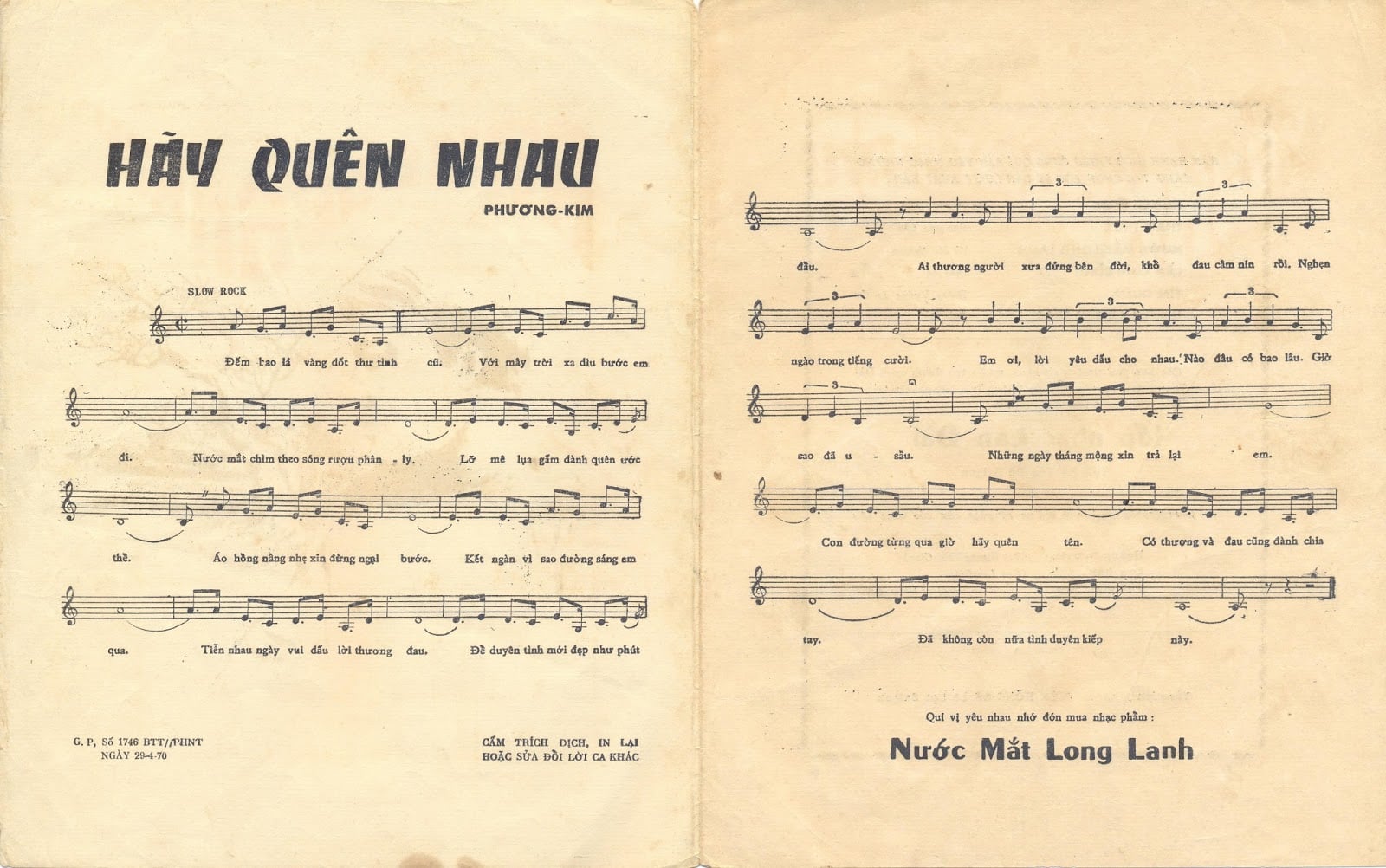 Sheet nhạc Hãy quên nhau - Trang 2