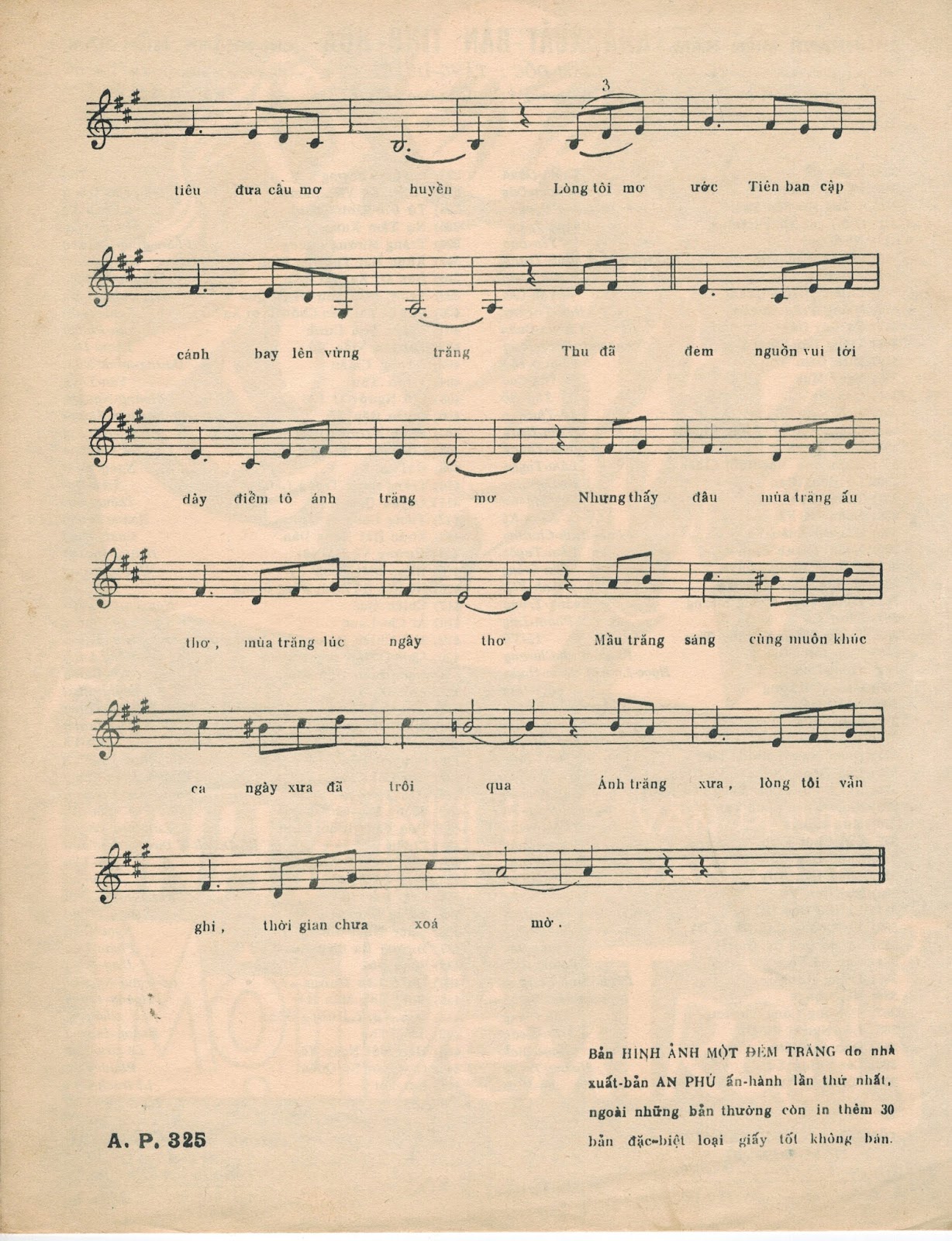 Sheet nhạc Hình ảnh một đêm trăng - Trang 3