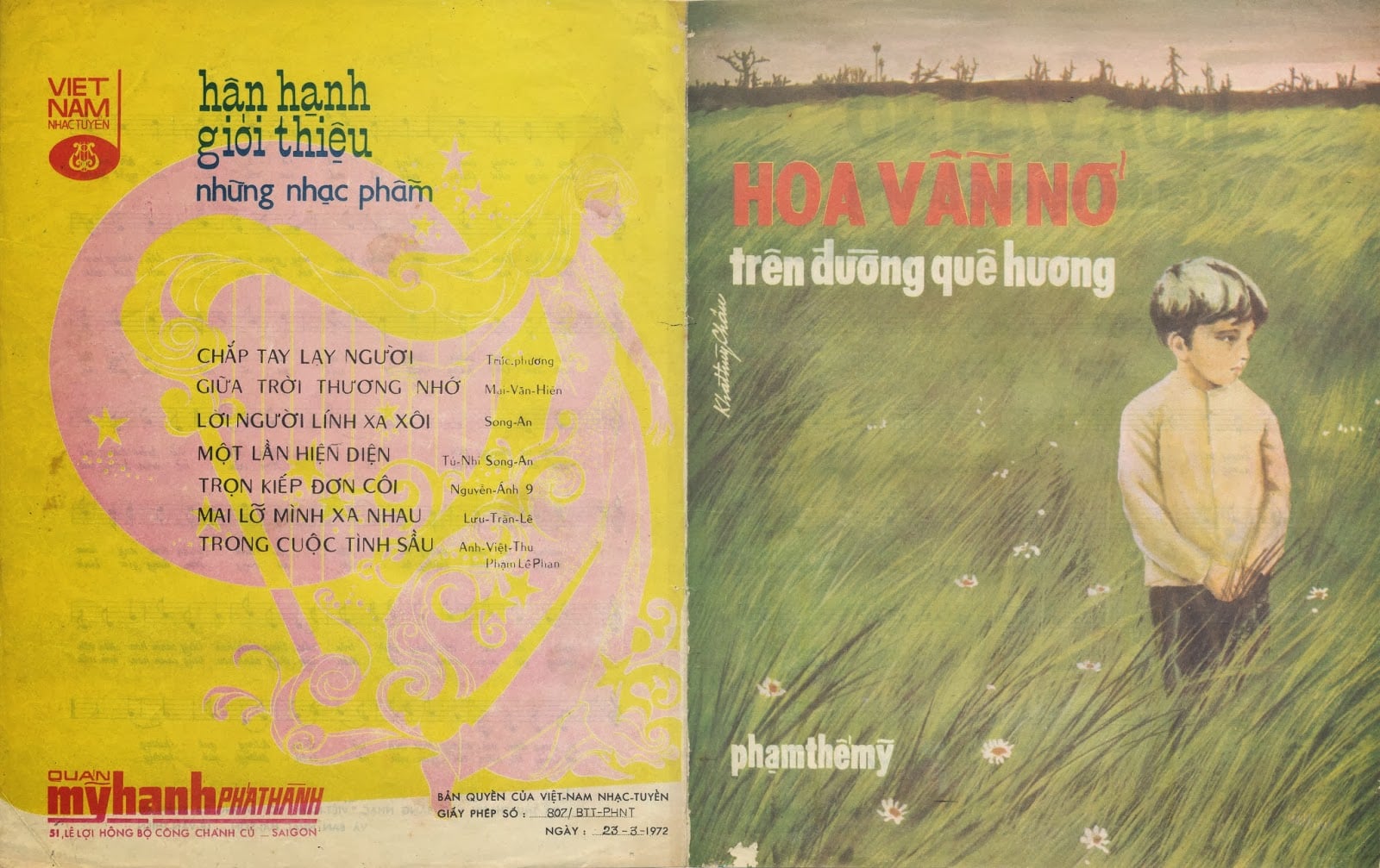 Sheet nhạc Hoa vẫn nở trên đường quê hương - Trang 1
