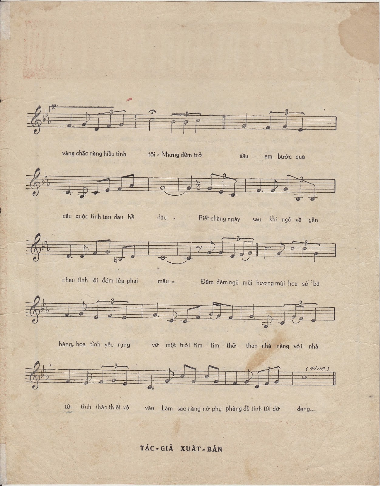 Sheet nhạc Hoa sứ nhà nàng - Trang 3