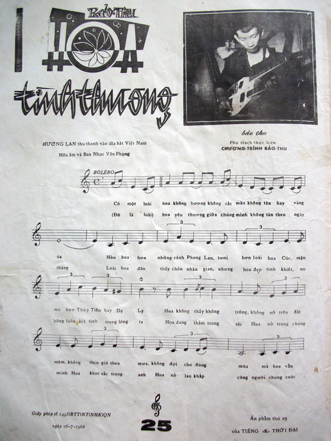 Sheet nhạc Hoa tình thương - Trang 2