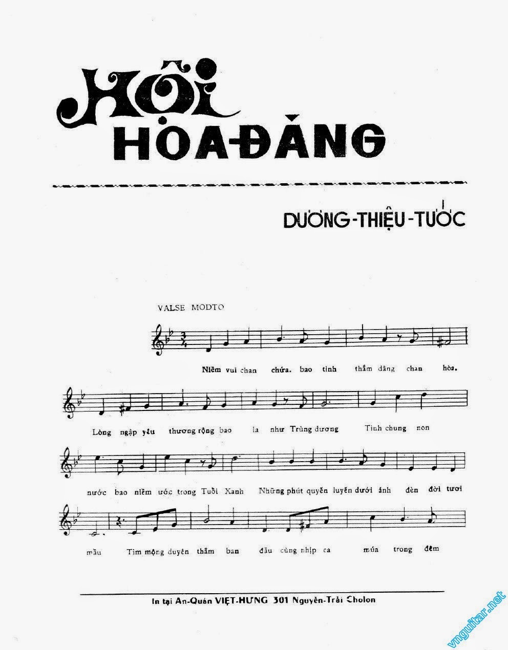 Sheet nhạc Hội hoa đăng - Trang 2