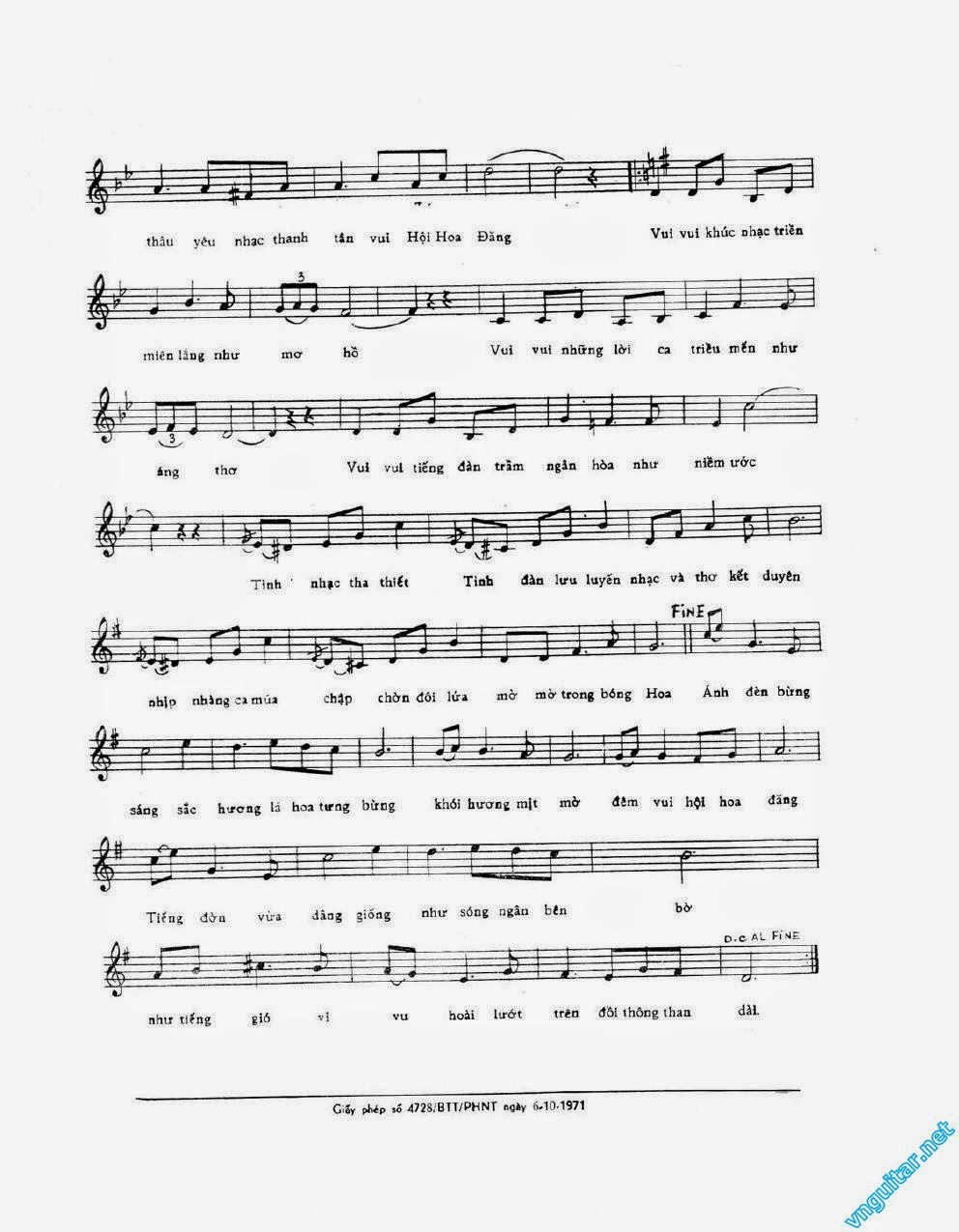 Sheet nhạc Hội hoa đăng - Trang 3