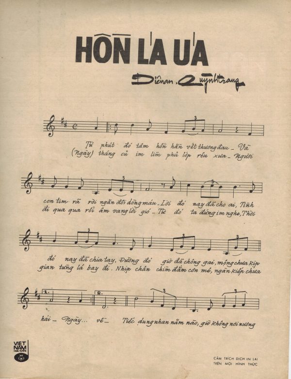 Sheet nhạc Hồn lá úa - Trang 2