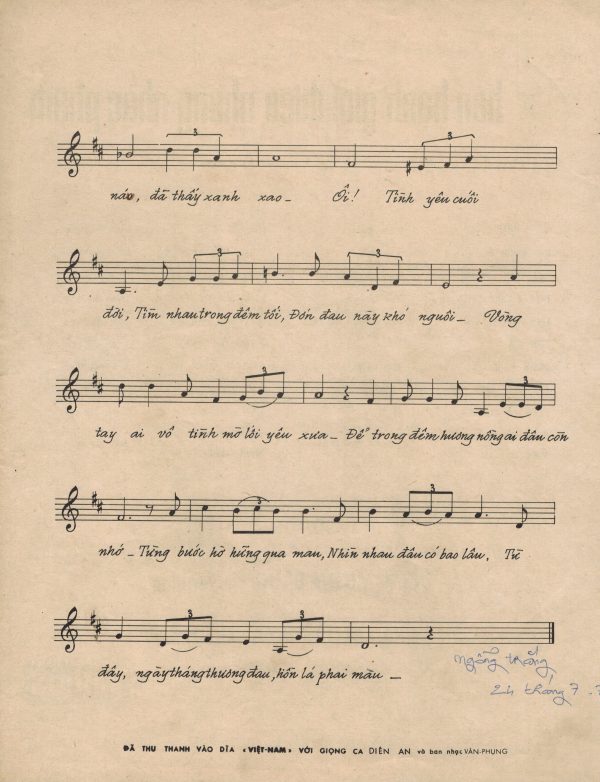 Sheet nhạc Hồn lá úa - Trang 3