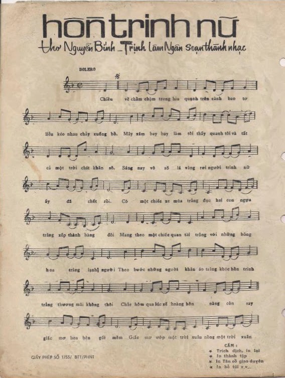 Sheet nhạc Hồn trinh nữ - Trang 2