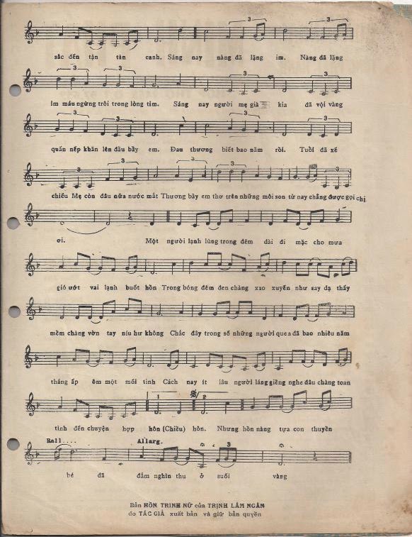 Sheet nhạc Hồn trinh nữ - Trang 3