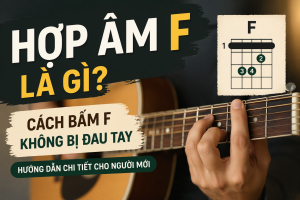 Hợp âm F là gì? Cách bấm F không bị đau tay cho người mới