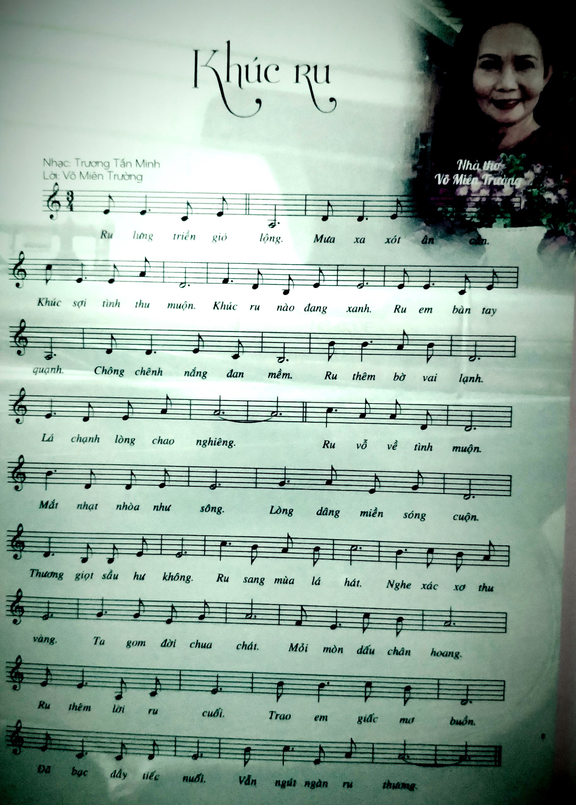 Sheet nhạc Khúc ru - Trang 1