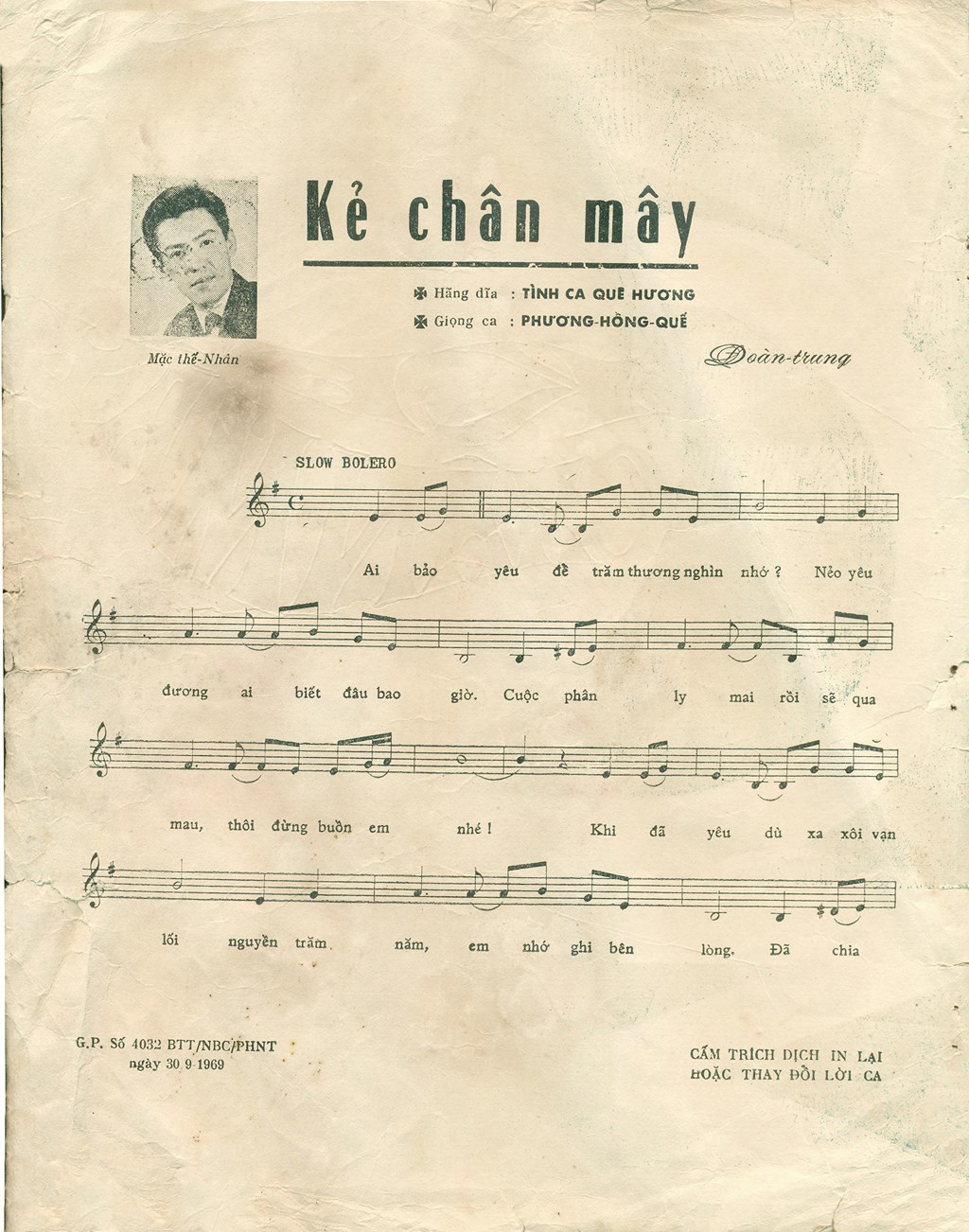 Sheet nhạc Kẻ chân mây - Trang 2