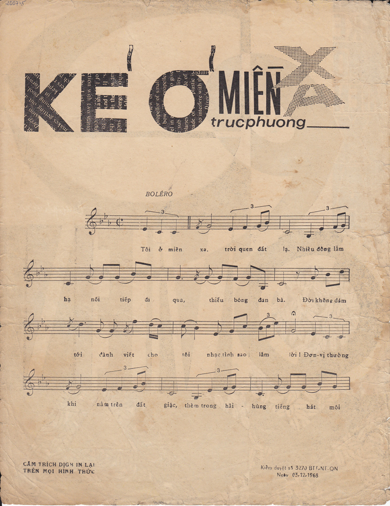 Sheet nhạc Kẻ ở miền xa - Trang 2