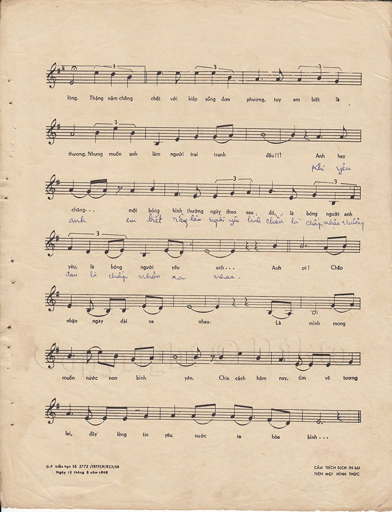 Sheet nhạc Kể từ đêm đó - Trang 3