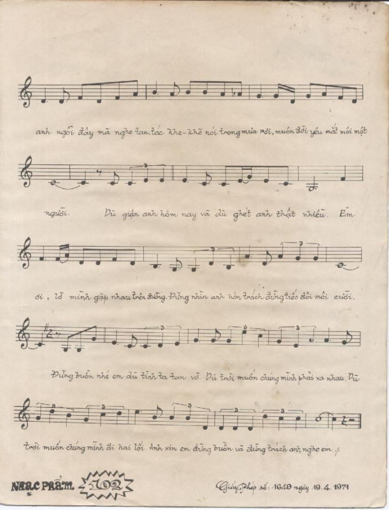 Sheet nhạc Khi mình xa nhau - Trang 3