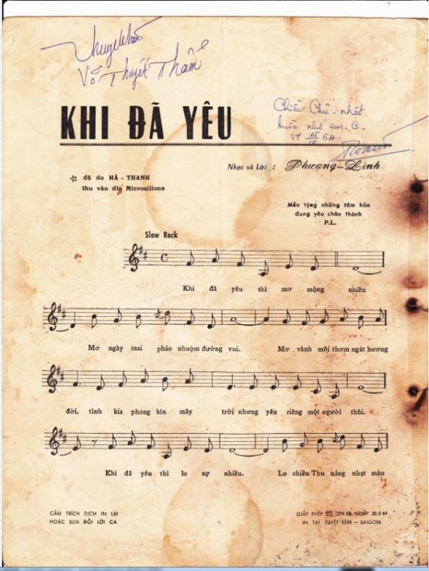 Sheet nhạc Khi đã yêu - Trang 2