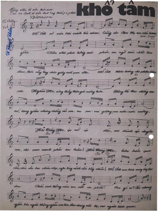 Sheet nhạc Khổ tâm - Trang 2