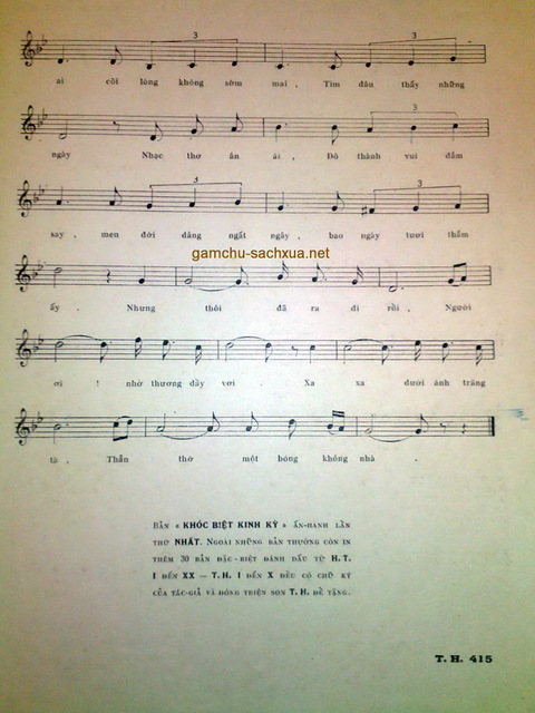 Sheet nhạc Khóc biệt kinh kỳ - Trang 3