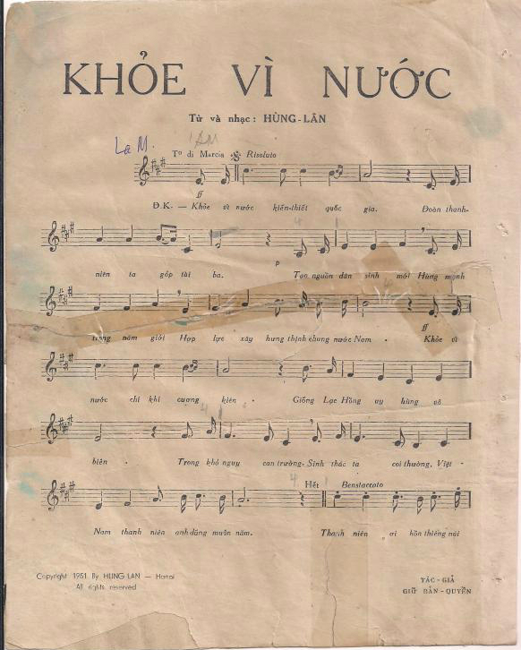 Sheet nhạc Khỏe vì nước - Trang 2