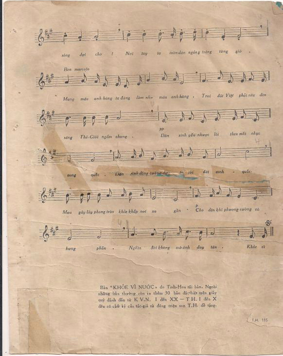 Sheet nhạc Khỏe vì nước - Trang 3