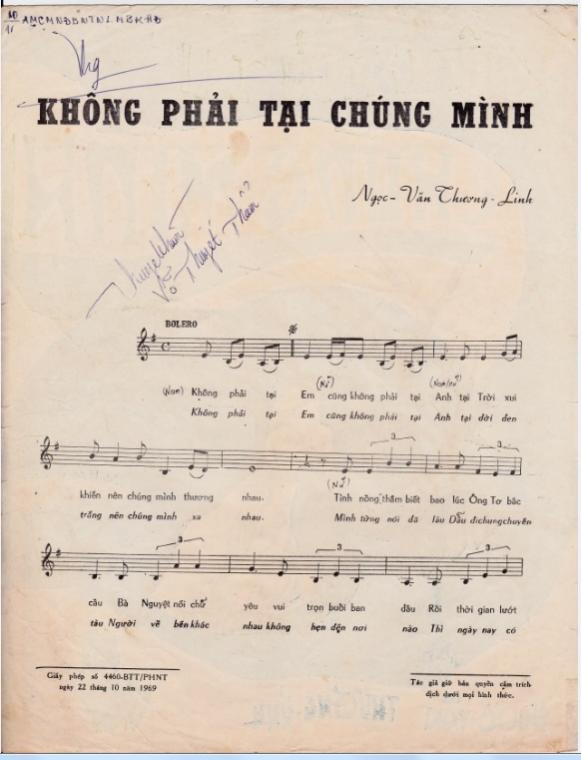 Sheet nhạc Không phải tại chúng mình - Trang 2