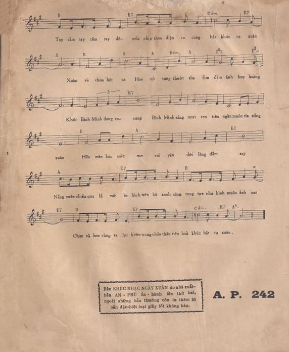 Sheet nhạc Khúc nhạc ngày xuân - Trang 3