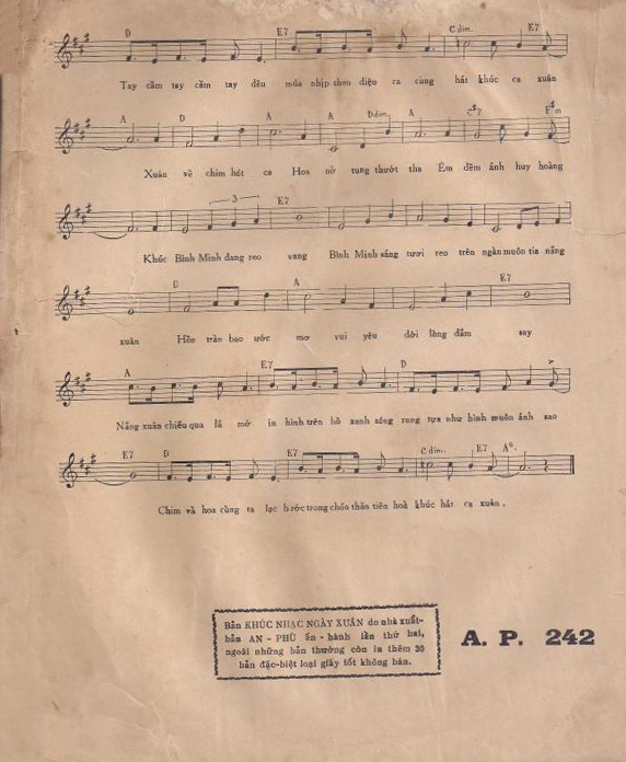 Sheet nhạc Khúc nhạc ngày xuân - Trang 3