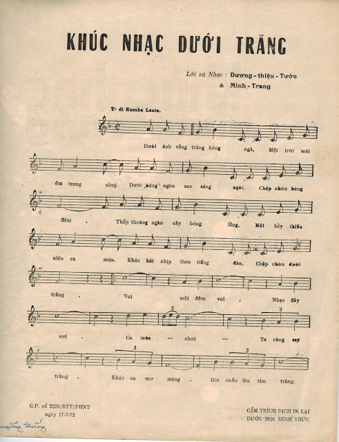 Sheet nhạc Khúc nhạc dưới trăng - Trang 2