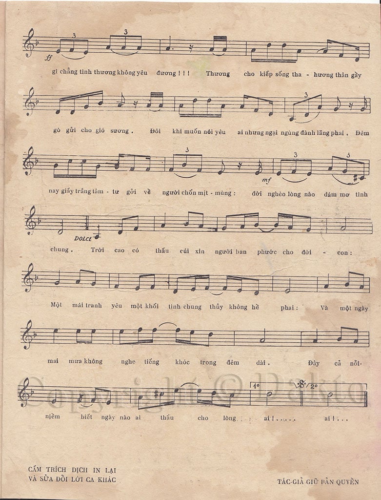 Sheet nhạc Kiếp nghèo - Trang 3